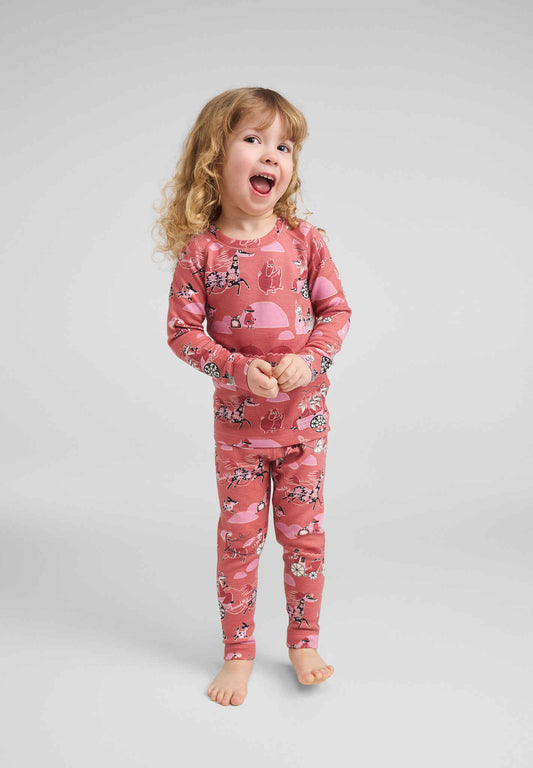 Reima Moomin Trivsam - Toddler Merino Wool & Lyocell Base Layer Set