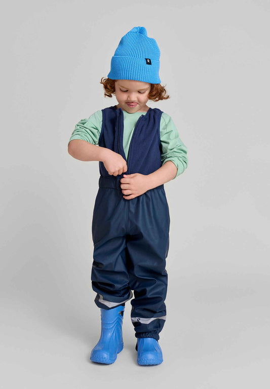 Reima Loiske - Kids' Fleece Lined Rubber Rain Bib