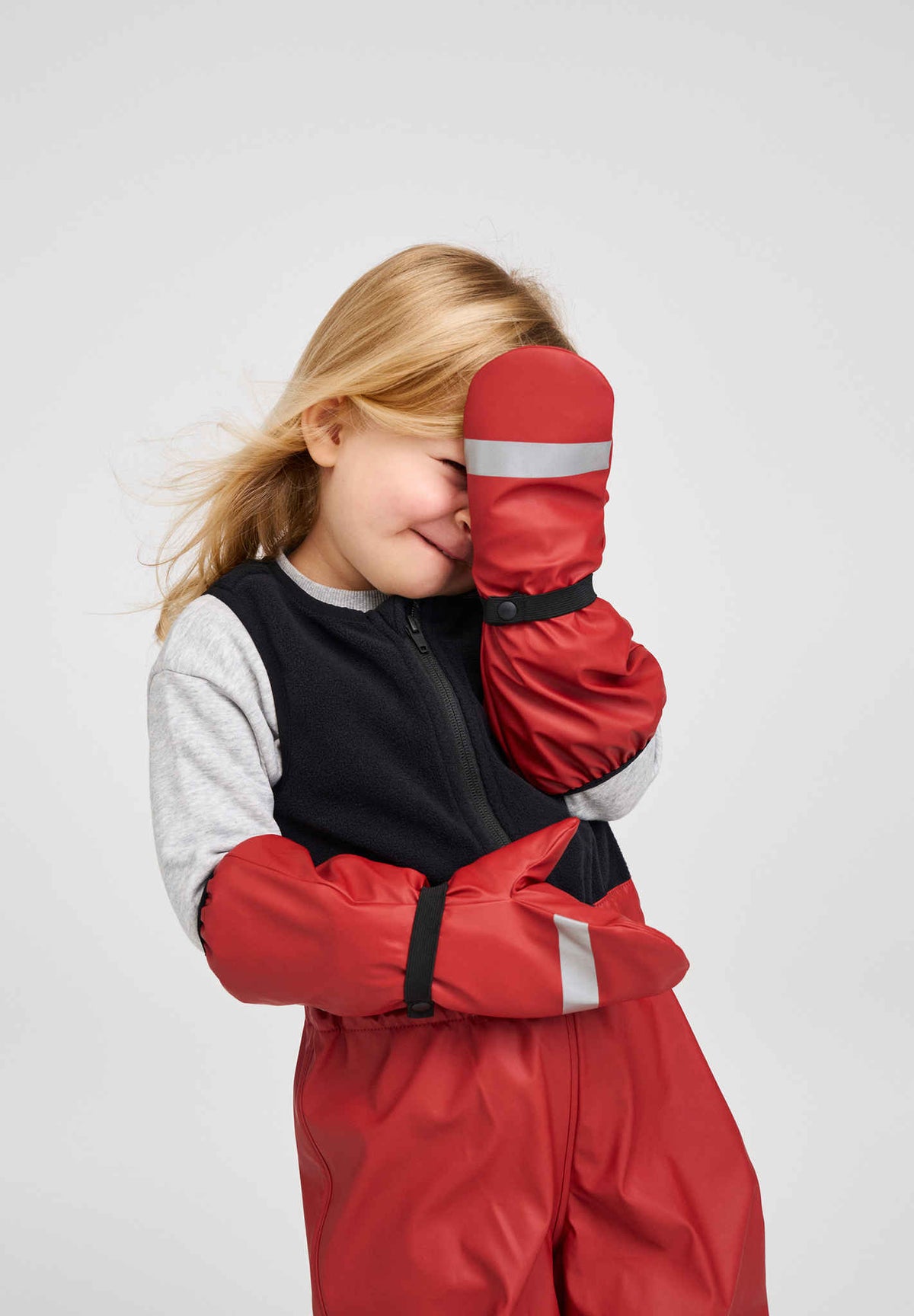 Reima Loska - Kids' Fluffy Wool Lined Rain Mittens